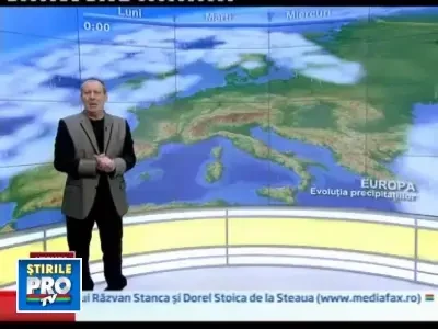 Precipitatii pe arii restranse in Europa! In zonele nordice va ninge