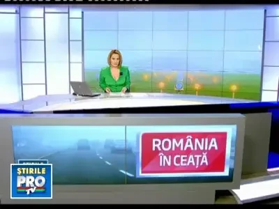 Romania in ceata. Transporturile rutiere, aeriene si maritime, bulversate
