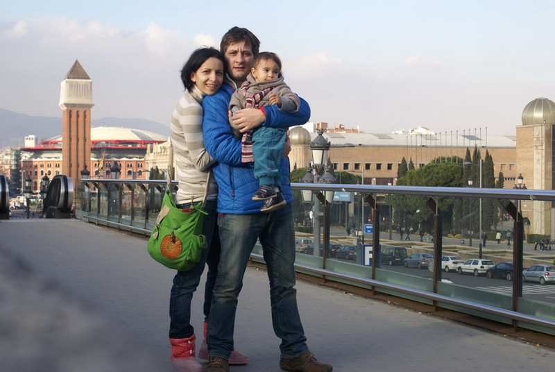 Octavian Strunila a intrat in noul an pe strazile din Barcelona