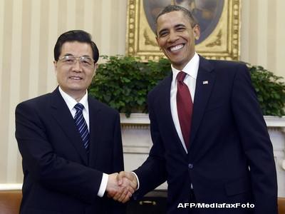 Hu Jintao si Barack Obama