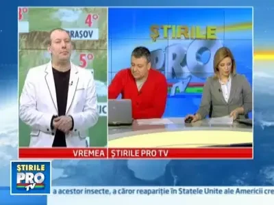 Ninge in vest, sud-vest si local in celalalte zone. In sud persista ceata