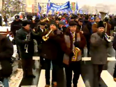 Mii de pensionarii militari au protestat fata de recalcularea pensiilor