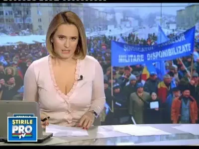 Mii de pensionarii militari au protestat fata de recalcularea pensiilor