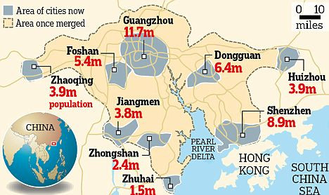 Chinezii fac cel mai mare oras din lume. De 2 ori cat populatia Romaniei