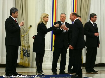 Gabriel Oprea, Elena Udrea, Laszlo Borbely si Traian Basescu