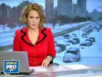 Ninsoarea cu tunete. Fenomen ciudat adus de furtuna care a lovit SUA