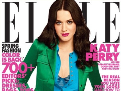 Katy Perry aduce o explozie de culori in Elle. FOTO