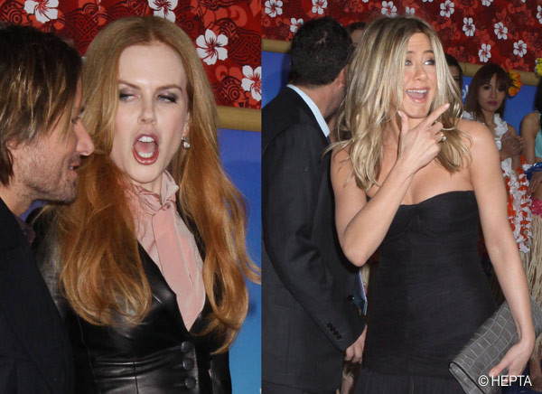 Ipostaza jenanta. Nicole Kidman, cu gura larg deschisa. FOTO