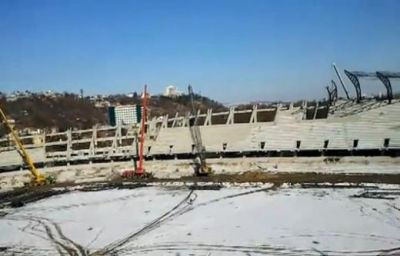 Ultima placa de beton a fost turnata pe Cluj Arena! Vezi cum arata