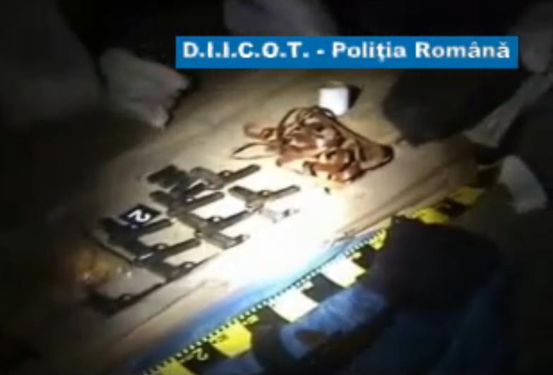 15 arme din lotul Ciorogarla, gasite la bunicii interlopului Eugen Preda