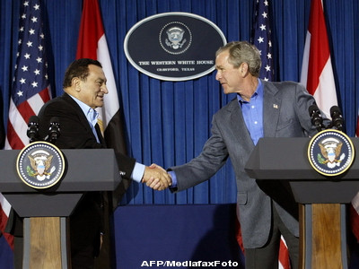Hosni Mubarak si George Bush