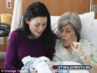 Mama sau bunica? O femeie de 61 de ani si-a nascut propriul nepot