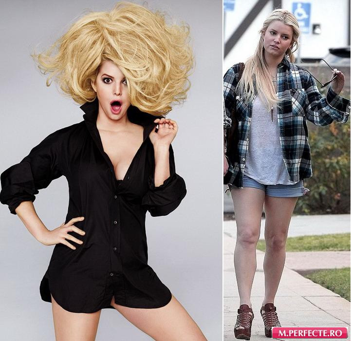 Jessica Simpson a slabit 10 kilograme...in Photoshop. FOTO