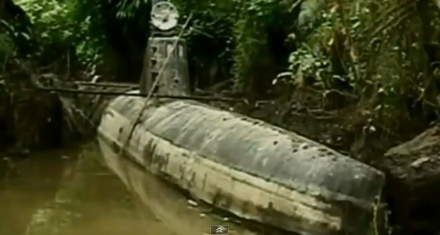 Un submarin care transporta tone de droguri, descoperit in Columbia. Video