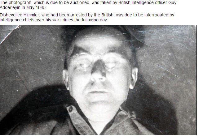 FOTO cu liderul nazist Himmler imediat dupa ce a inghitit cianura