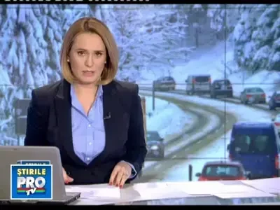 Iarna s-a intors in forta cu ninsori abundente. Vezi starea drumurilor