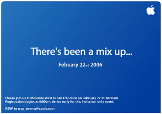 Invitatiile Apple de ultimii ani - 4