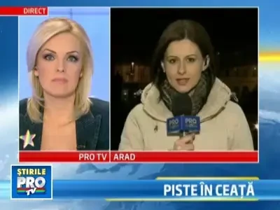 Ceata a afectat traficul aerian. 20 de curse au avut intarzieri