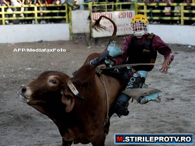 Nu le-a dat mustata, dar calaresc tauri. Copiii din SUA, pasionati de rodeo
