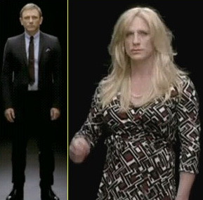 Daniel Craig e o blonda sexy. Lupta pentru egalitate intre sexe. VIDEO