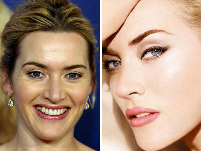 Minunea numita Photoshop. Kate Winslet, fara urma de riduri. VIDEO