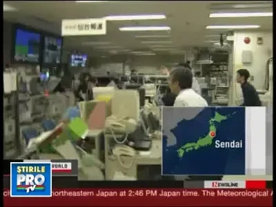 Tsunami in Japonia, dupa un cutremur devastator