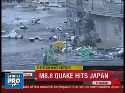 Imagini cutremuratoare. Portul Sendai, maturat de tsunami de 10 metri