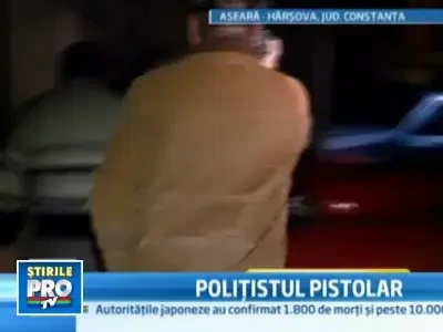 Politist din Harsova la un pas sa fie linsat dupa ce a impuscat un tanar