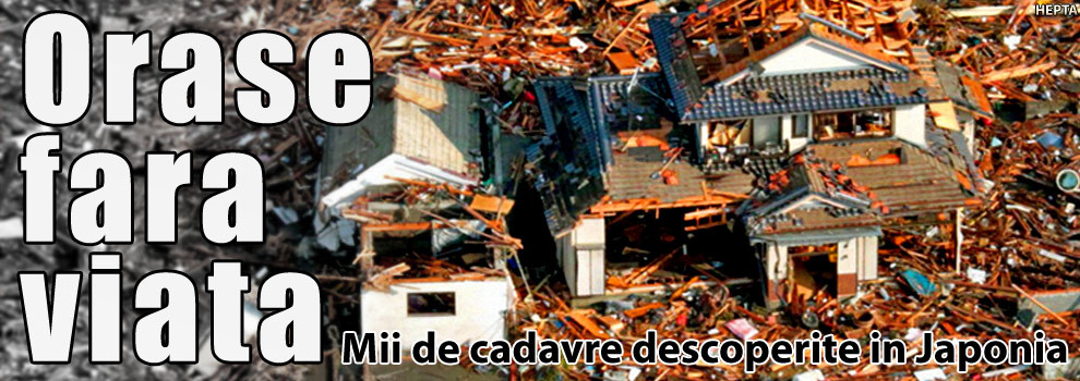 Orase fara viata. Peste 5000 de cadavre descoperite astazi in Japonia