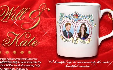 Au confundat printii. Harry in locul lui William pe o cana alaturi de Kate