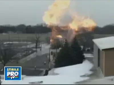 Explozie fara victime in SUA. Vezi ce crater a ramas in urma