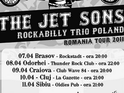 Polonezii de la The Jet-Sons "ataca" Romania intr-un turneu rock'n'roll