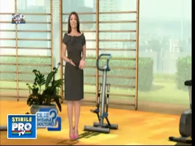 Valentina Pelinel va invata cum sa pierdeti kilograme facand curatenie