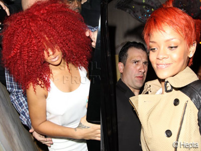Rihanna ne arata ultimele fire de par pe care le mai are. FOTO