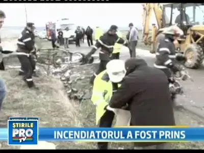 Barbatul care a dat foc cadavrelor gasite la Roman, retinut la Targu Jiu