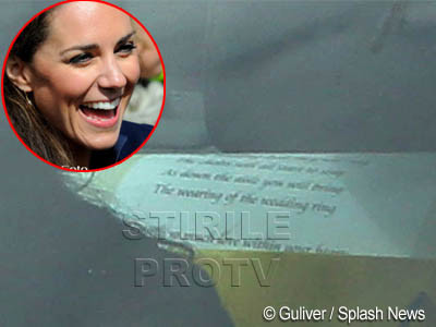 “Cu dragoste in inimile noastre”. Vezi juramantul de iubire al lui Kate