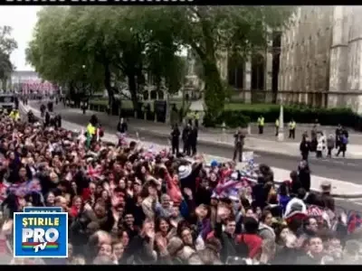 Ce n-a vazut Londra. Rochia miresei si palariile, cele mai comentate. VIDEO