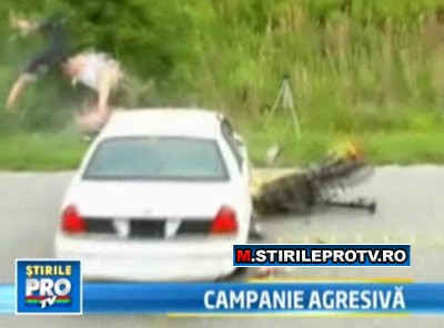 Lectii de groaza la scoala. Simulari de accidente grave cu motociclete