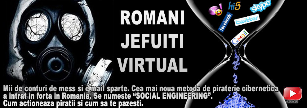 Romani jefuiti virtual. Mii de conturi de mess si e-mail sparte