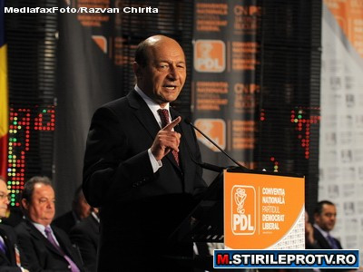 VIDEO. Basescu, cu ochii in lacrimi la PDL. Vezi de ce s-a emotionat