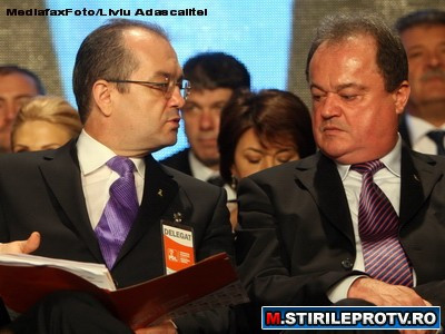 Emil Boc si Vasile Blaga