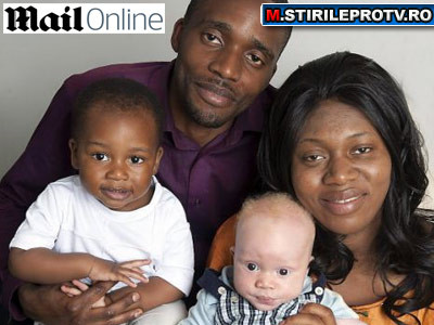 Infidelitate sau mutatie genetica? Copil alb din parinti de culoare