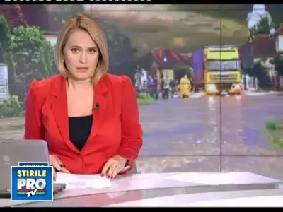 S-a rupt cerul in inima Romaniei. Furtuni si inundatii in mai multe judete