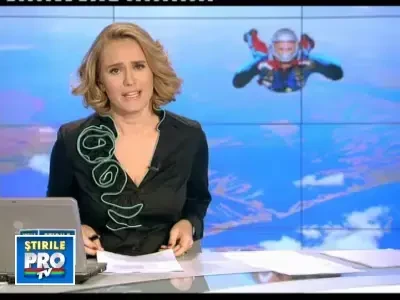 Lectie de viata: a sarit cu parasuta de la 3000 de metri, desi e orb