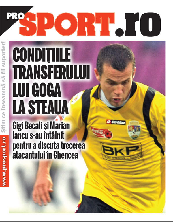 Iancu si Gigi Becali au negociat pentru Goga. Atacantul, promis rivalei cu o conditie. Afla care