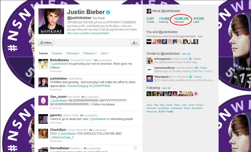Justin Bieber Twitter
