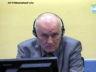Ratko Mladici, "calaul de la Srebrenita", audiat pentru prima data de Tribunalul Penal International