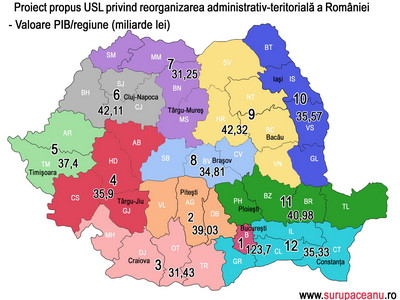 Romania feliata in 12 regiuni. Cum crede deputatul PSD Surupaceanu ca ar trebui impartita tara