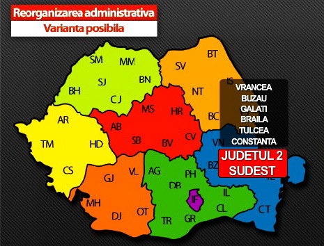 Noua HARTA a Romaniei. Cat de bogate sunt noile judete si ce populatie au