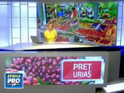 In 60 de kilometri, ciresele romanesti se scumpesc de 3 ori. Care e pretul cu care ajung pe piata